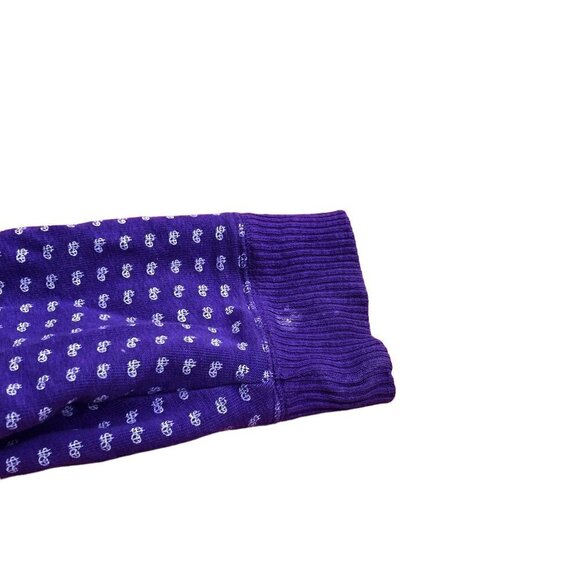 Vintage Stussy Monogram Hoodie XL Purple - Picture 10 of 13